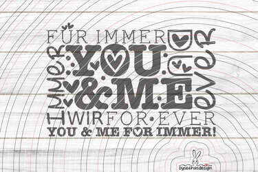 You and me Plotterdatei SVG DXF - Bild 2