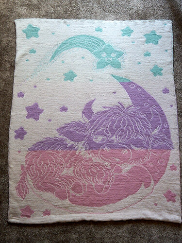 Knitting pattern "Strolchi makes a wish" - cute little double-faced blanket - Image 5