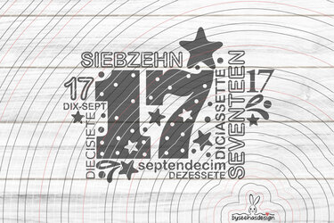 Siebzehn Plotterdatei SVG DXF - Bild 2