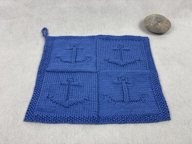Washcloth Anchor - Support – Knitting Instructions - Image 8