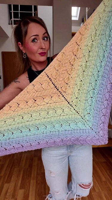 Tuch Ludmilla häkeln - Bild 2