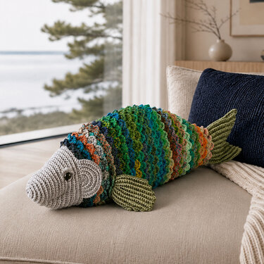 FINN der Fisch Häkelkissen Anleitung - Bild 4