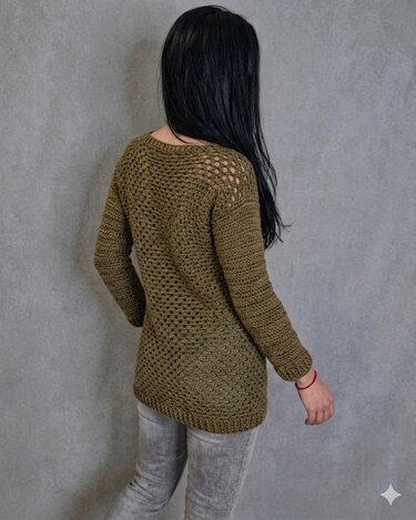 Sommerpulli Olivia häkeln - Granny Square Pulli XS - XXL / in allen Längen - Bild 5