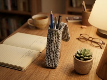 Crochet Pattern – Practical Pencil & Crochet Hook Case - Image 3