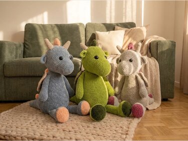 Easy XXL Dragon Crochet Pattern – Giant Cuddly Dragon - Image 4