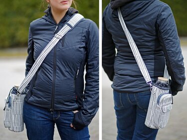 Flaschen-Tasche Walking - PDF Schnittmuster, Nähanleitung & Video - Bild 4