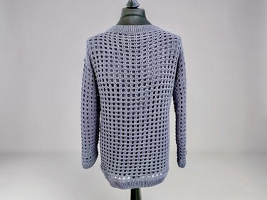 Häkelanleitung – Luftiger oversize Netzpullover ,,Heel" unisex - Bild 3