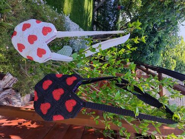 Tasche Herz Granny Square  Umhängetasche Heart Granny Square - Bild 2