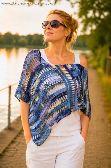 Crochet Pattern Summer Poncho | Shoulder Warmer with Lace Pattern | RUSH #1 - Image 8