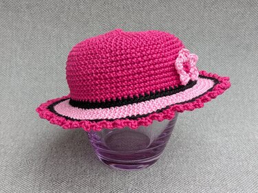 Glasabdeckung „SOMMERHUT“ - Häkelanleitung - Bild 5