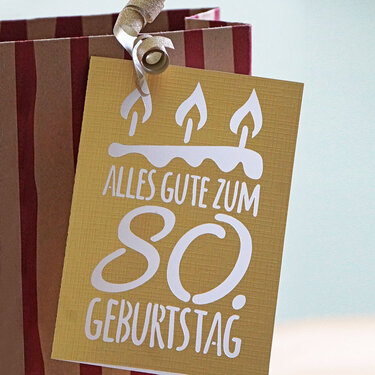 Karte Alles Gute zum Geburtstag Rund Plotterdatei - Bild 5
