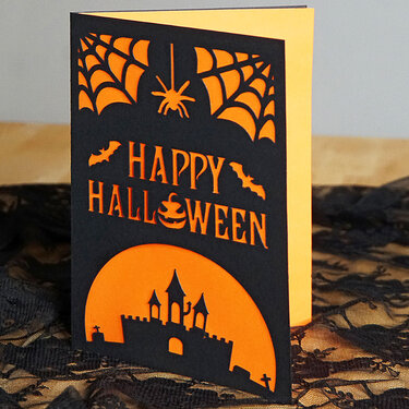 Karte Halloween Plotterdatei