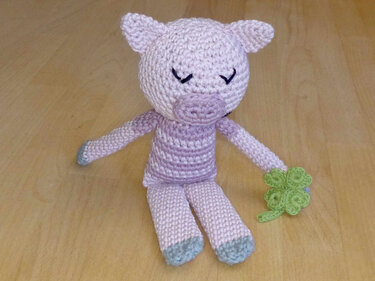 Häkelanleitung Schlenkertiere Schwein, Bär, Kaninchen, Kuscheltier - Bild 13