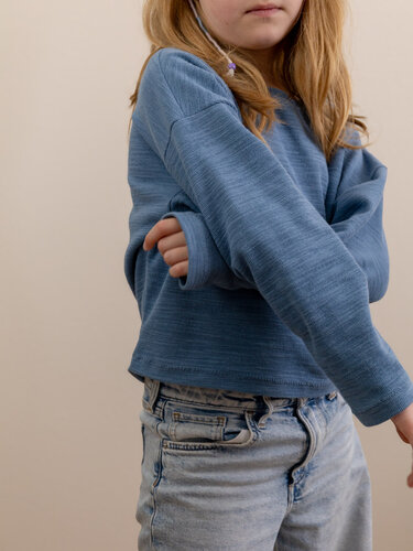 Oversized T-shirt & long sleeve pattern – girls 110-164 - Image 12