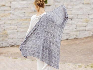 Tuch, Stulpen und Tasche im Set, gestrickt