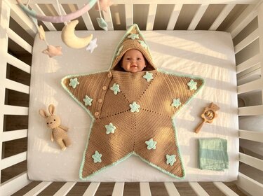 Cozy Star Baby Cocoon – Crochet Pattern - Image 3