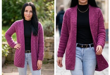 PDF Häkelanleitung C2C Cardigan Corner / Corner to Corner