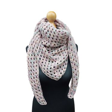 Dreieckstuch Half Granny Square Häkelanleitung