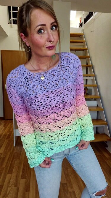 Pullover Olga häkeln - Bild 3