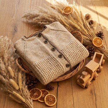 Strickanleitung * Kinderjacke in 3 Größen * 2 - 8 Jahre * RVO - Bild 4