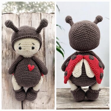 Amigurumi Käfer häkeln – Anleitung „Marie“ (ca. 16 cm) für Anfänger / PDF-D