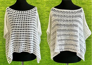 Flatter-Poncho – einfache Häkelanleitung - Bild 13