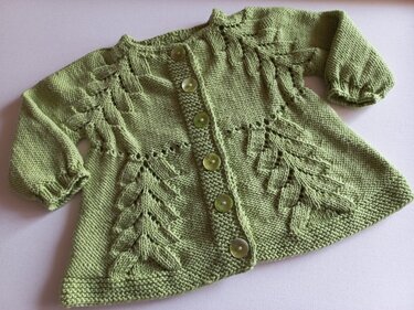 Strickanleitung Baby/Kinderjacke Gr. 62-140, RVO Reihe für Reihe, Maßskizze