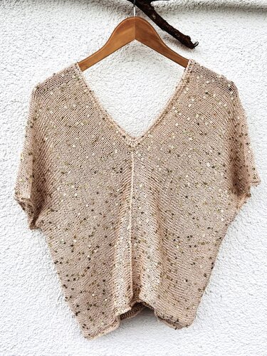 Gestricktes Sommershirt LA CROISETTE | nahtlos | besondere Konstruktion - Bild 7