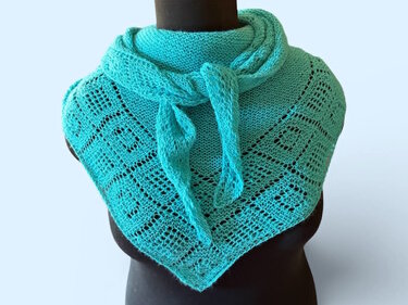 Dreieckstuch "Esperanza" mit Lacemuster stricken - Bild 6