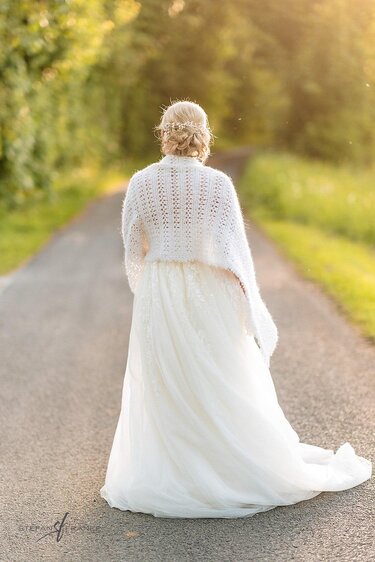 Frauhohmanns BrautStola, SchulterTuch "Jennifer" - Bild 5