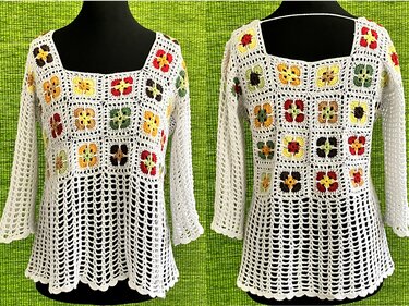 Grannyweiß mit BOHO – Charme - Häkelanleitung - Bild 8