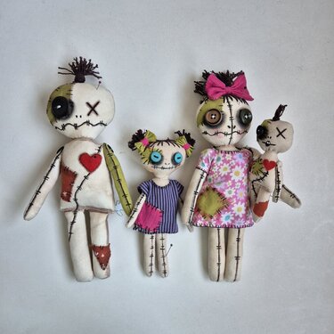 Voodoo Family Rag Dolls – PDF Sewing Pattern