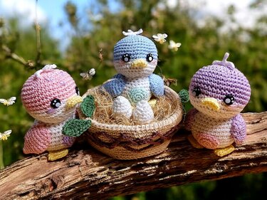 Häkelanleitung / Amigurumi / Vogelnest - Bild 2