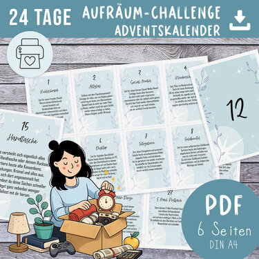 Minimalismus Adventskalender | 24-Tage Aufräum Challenge | Entrümpelung