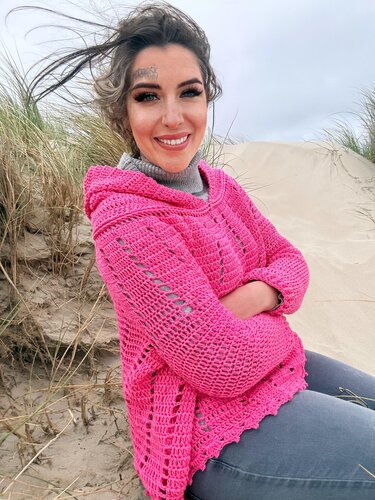 Häkelanleitung HOODIE "Pinke Düne" - Bild 4