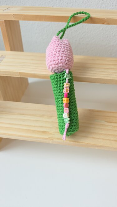 Häkelanleitung: Tulpen-Lippenbalsam-Halter / Taschenanhänger (PDF) - Bild 5