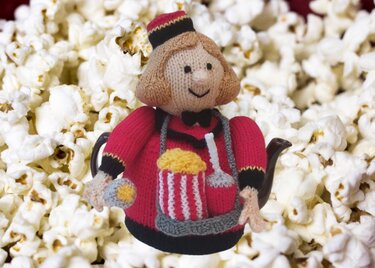 Cinema Usherette Tea Cosy Knitting Pattern from TeaCosyFolk