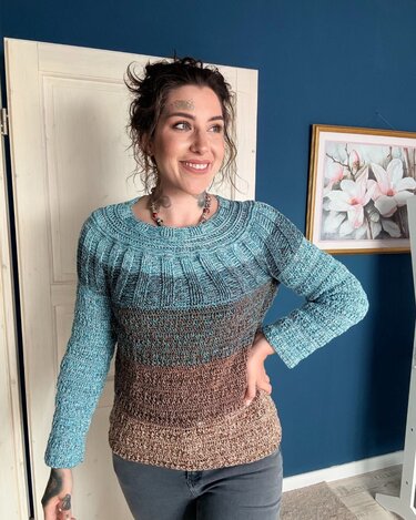 Häkelanleitung Pulli "KARIBISCHER KAFFEE" - Bild 10