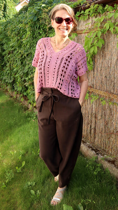 Häkelanleitung Top „Jolanda“ – luftiges Häkelshirt im Mustermix - Bild 19
