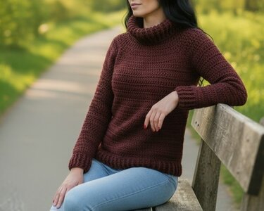 PDF Häkelanleitung Rollkragenpullover XS-XXL - Bild 6