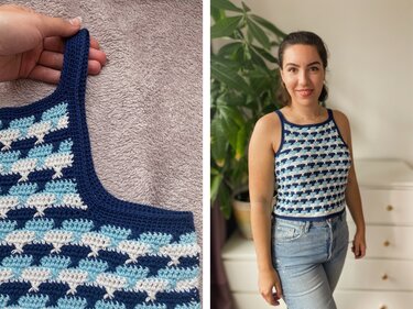 Crochet Pattern "Marina" Tank Top, all sizes XS-5XL - Image 2