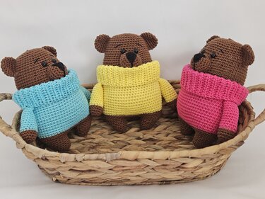 Häkelanleitung Bärchen mit Pulli - Bild 2