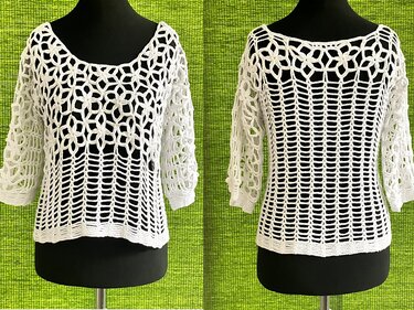 Shirt :  Sternenhimmel – 2 Modelle Häkelanleitung - Bild 10