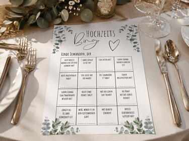 Hochzeitsbingo Spiel | 30 Bingo-Karten PDF zum Ausdrucken - Bild 5