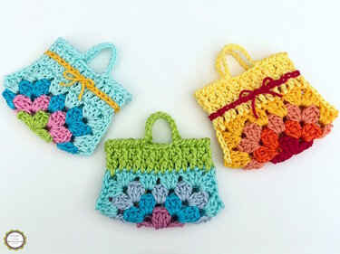 Häkelanleitung Mini Handtasche, Schlüsselanhänger Bag Charm Adventskalender - Bild 5