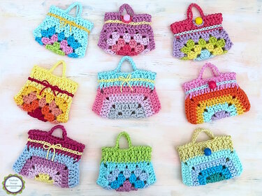 Crochet Pattern Mini Handbag, Keychain, Bag Charm, Advent Calendar DIY Idea