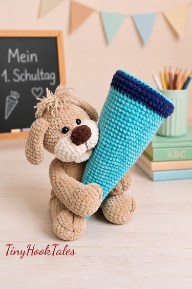 Häkelanleitung für meinen "Zuckertüten Hund Schnuffel" - Bild 2