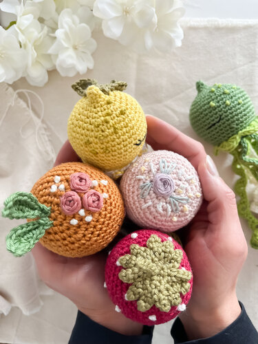 Häkelanleitung Baby Qualle Rosalie und ihre Meeresfrüchtchen - Bild 32