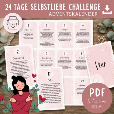 Selbstliebe Adventskalender | 24-Tage Selbstliebe Challenge | Achtsamkeit &