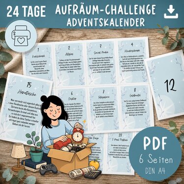 Minimalismus Adventskalender | 24-Tage Aufräum Challenge | Entrümpelung